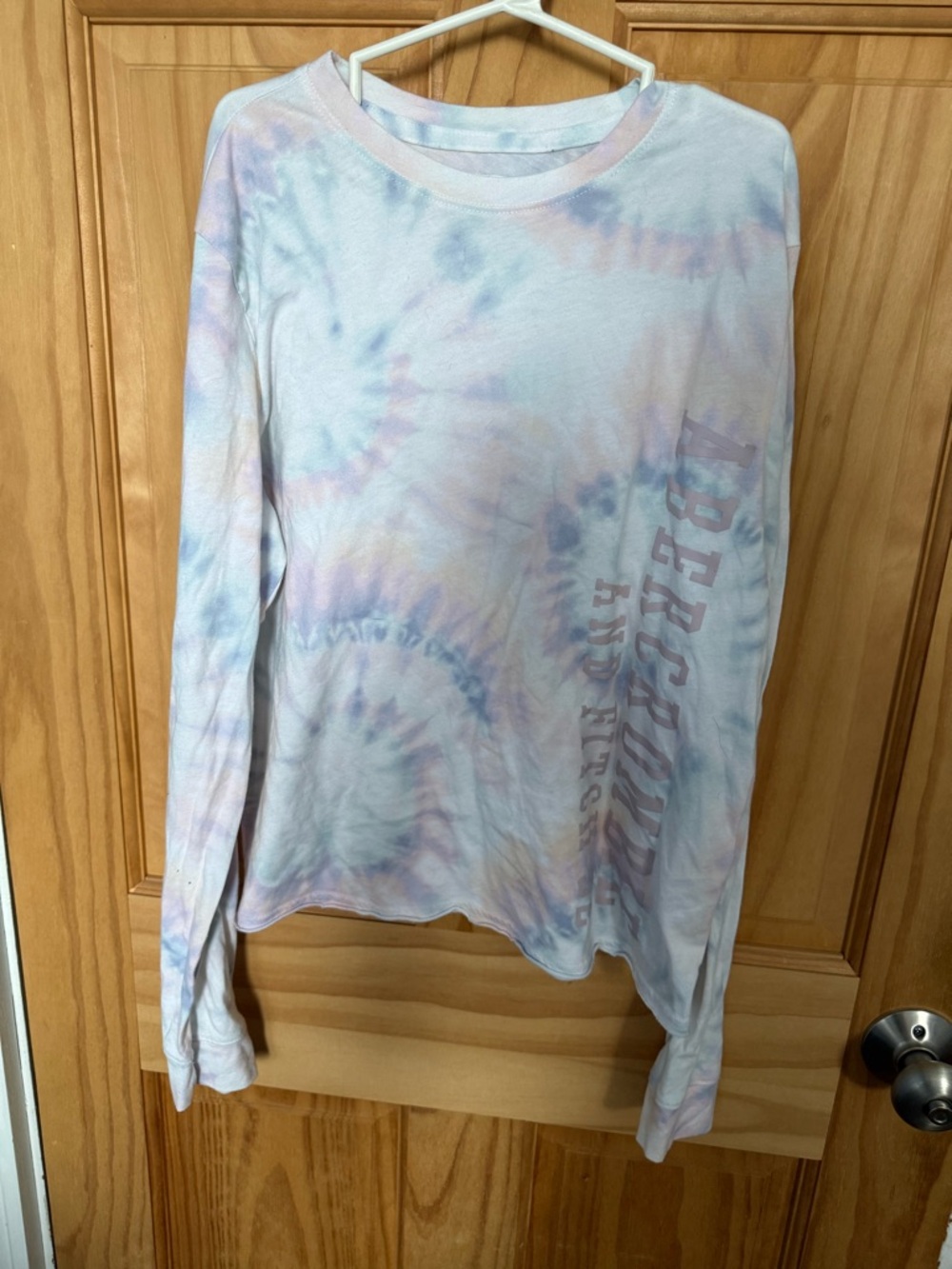 Like New, Girls Tie Dye Abercrombie Kids Long Sleeve Shirt Size 15/16